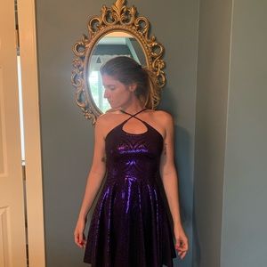 BlackMilk purple skater dress